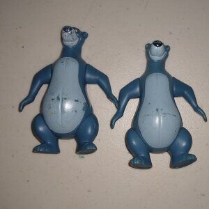 Disney Figurines PVC Jungle Baloo x 2 used